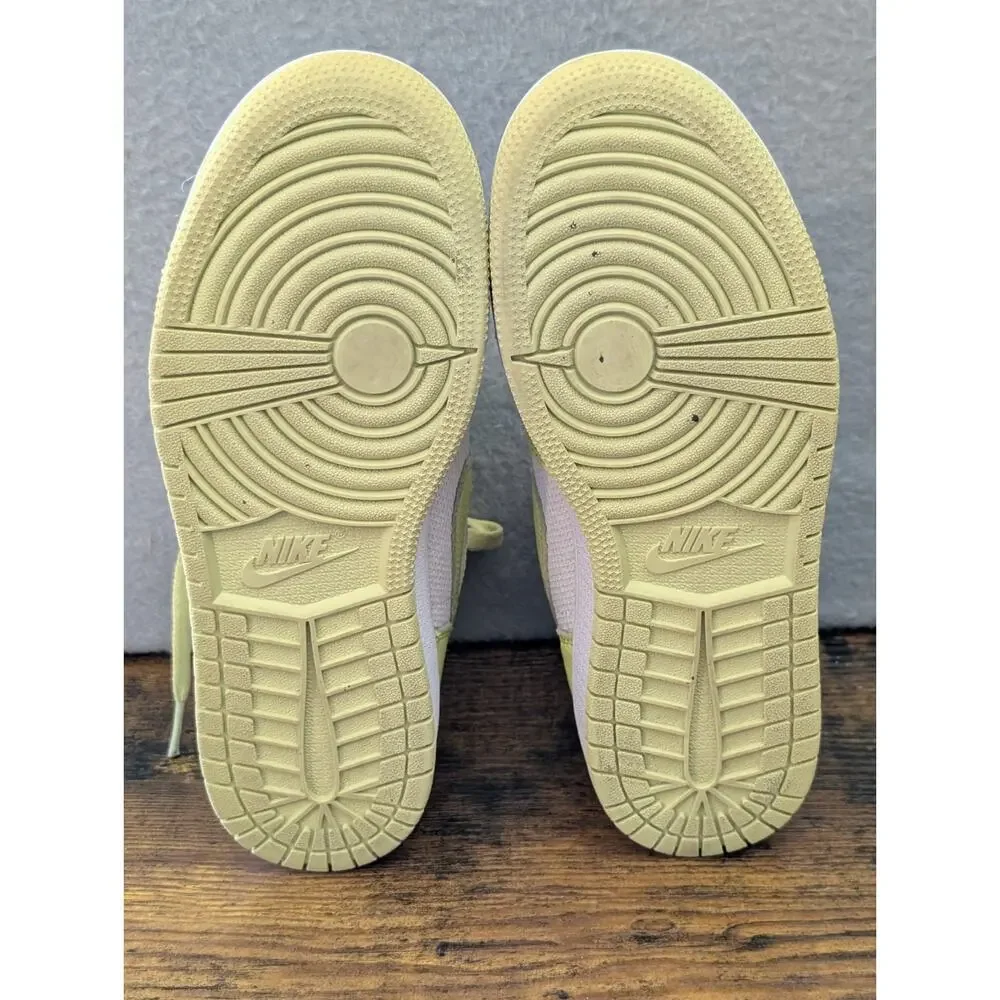 Nike Air Jordan 1 Low 6y Women's 8 Mens 7 Uk 6 SE White Limelight DH9619-103